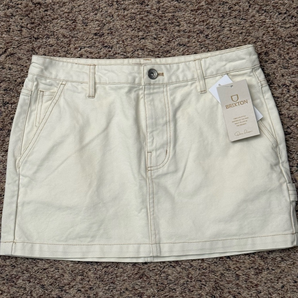 Brixton Women's Tan Mini Skirt